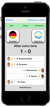 Football Live Scores for iPhone and iPad